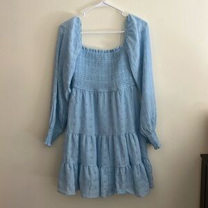 Allison+Kelly Blue Smocked Fairytale Dress